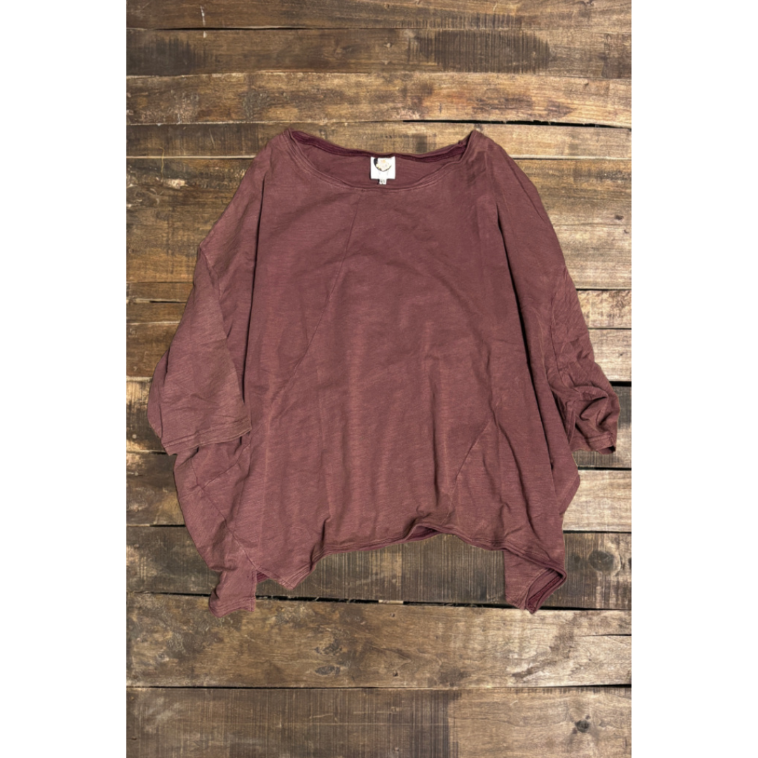 Be Free Top - Vintage Sangria: ONE SIZE