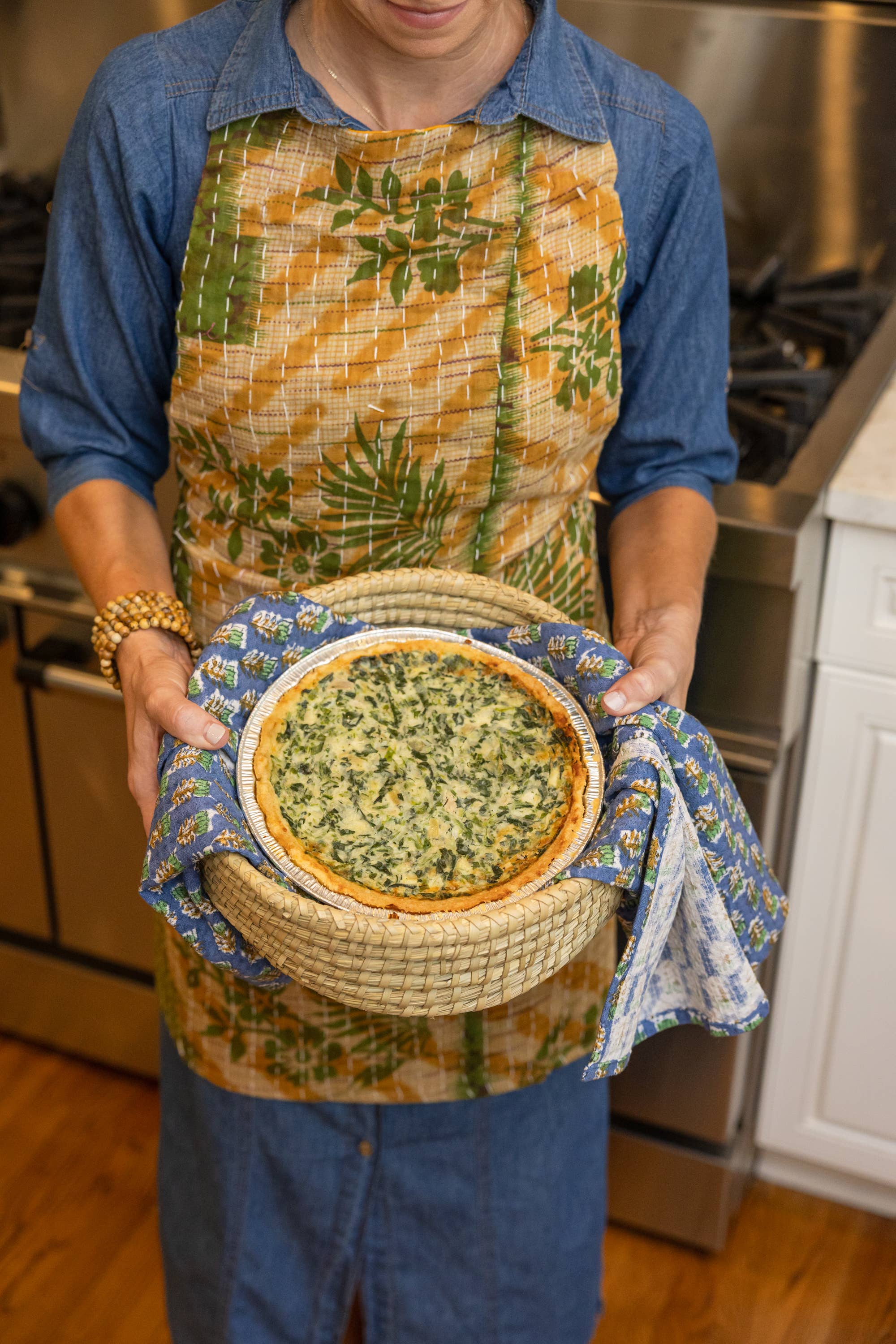 Kantha Patchwork Sari Apron