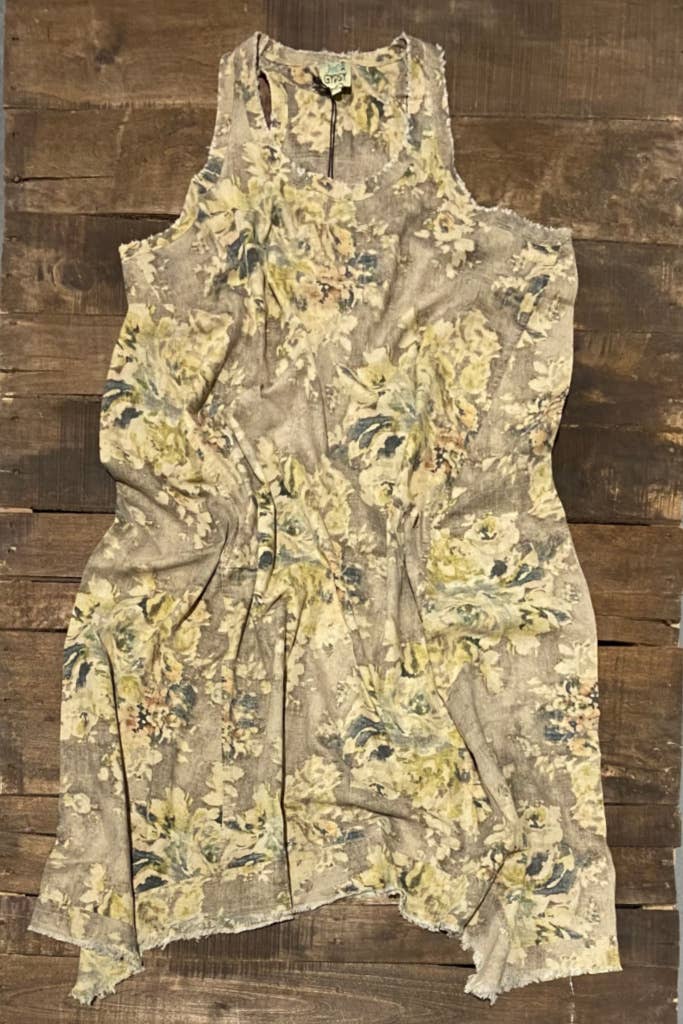 Fruitful Endeavors Tank Dress - Vintage Floral: LARGE/X-LARGE