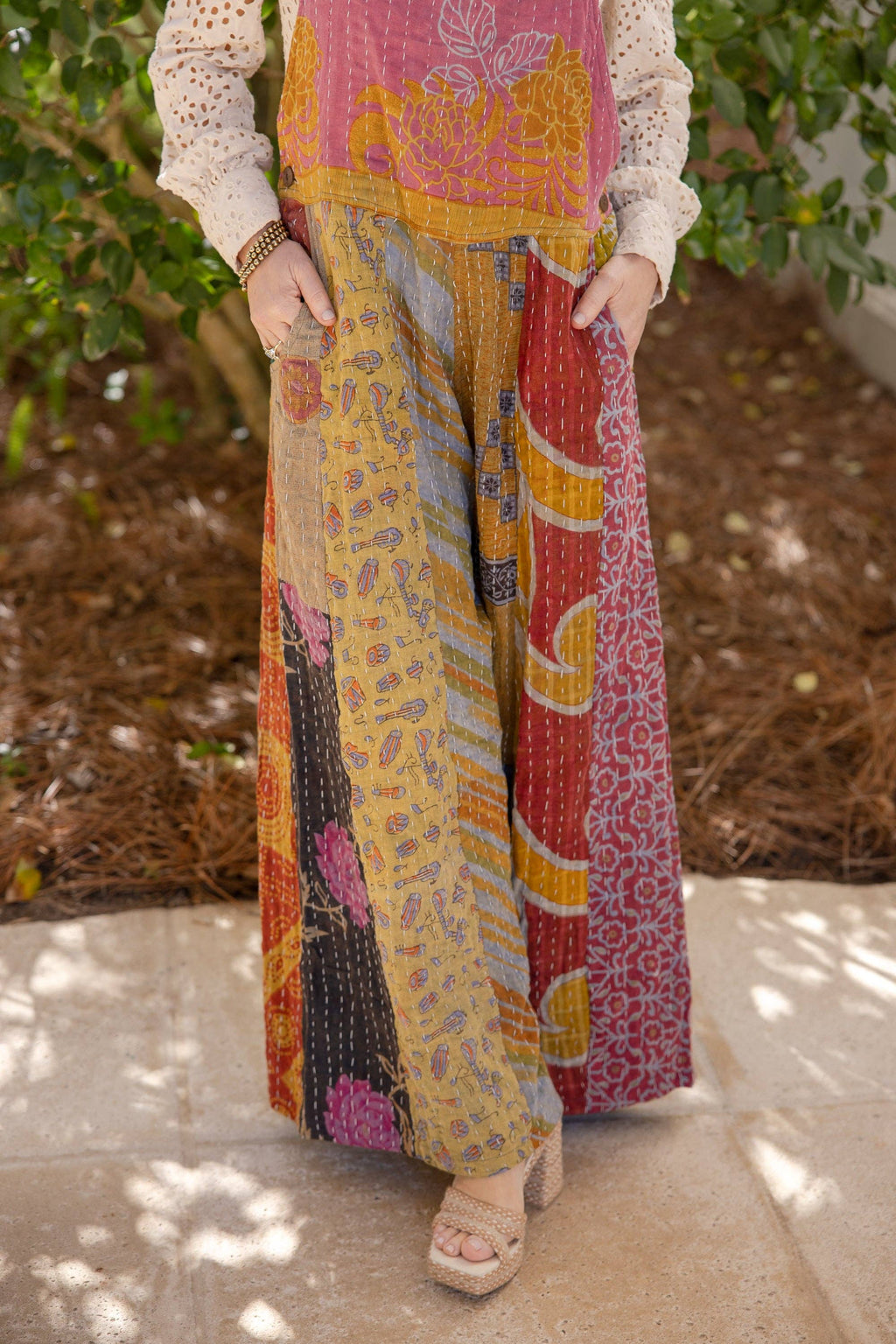 Kantha Kaleidoscope Overalls: S/M