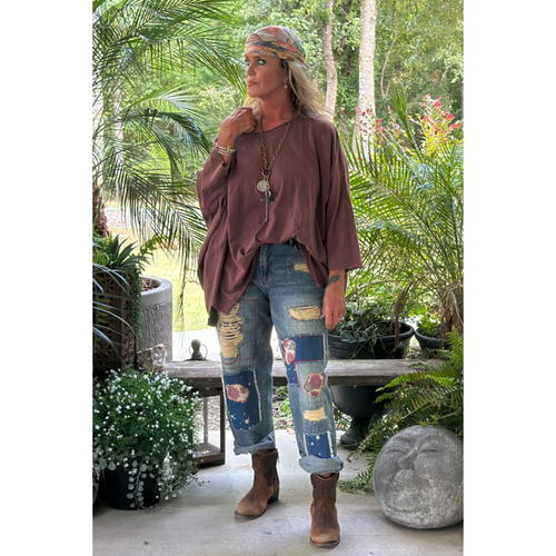 Be Free Top - Vintage Sangria: ONE SIZE