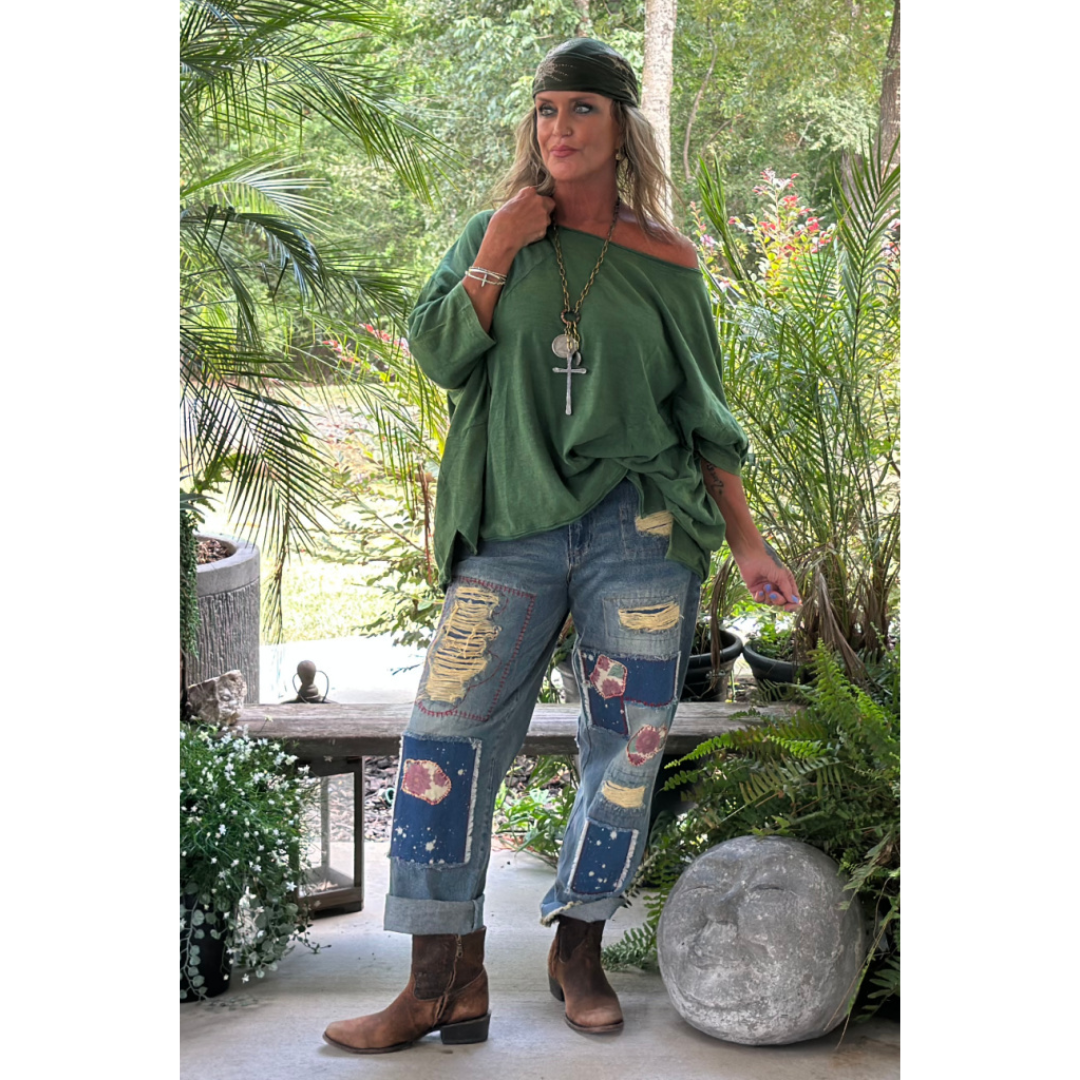 Be Free Top - Vintage Emerald: ONE SIZE