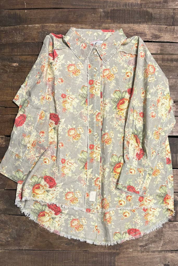 Star Catcher Top - Floral Meadow: ONE SIZE