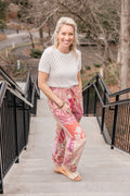 Blush Garden Patchwork Pant: S/M